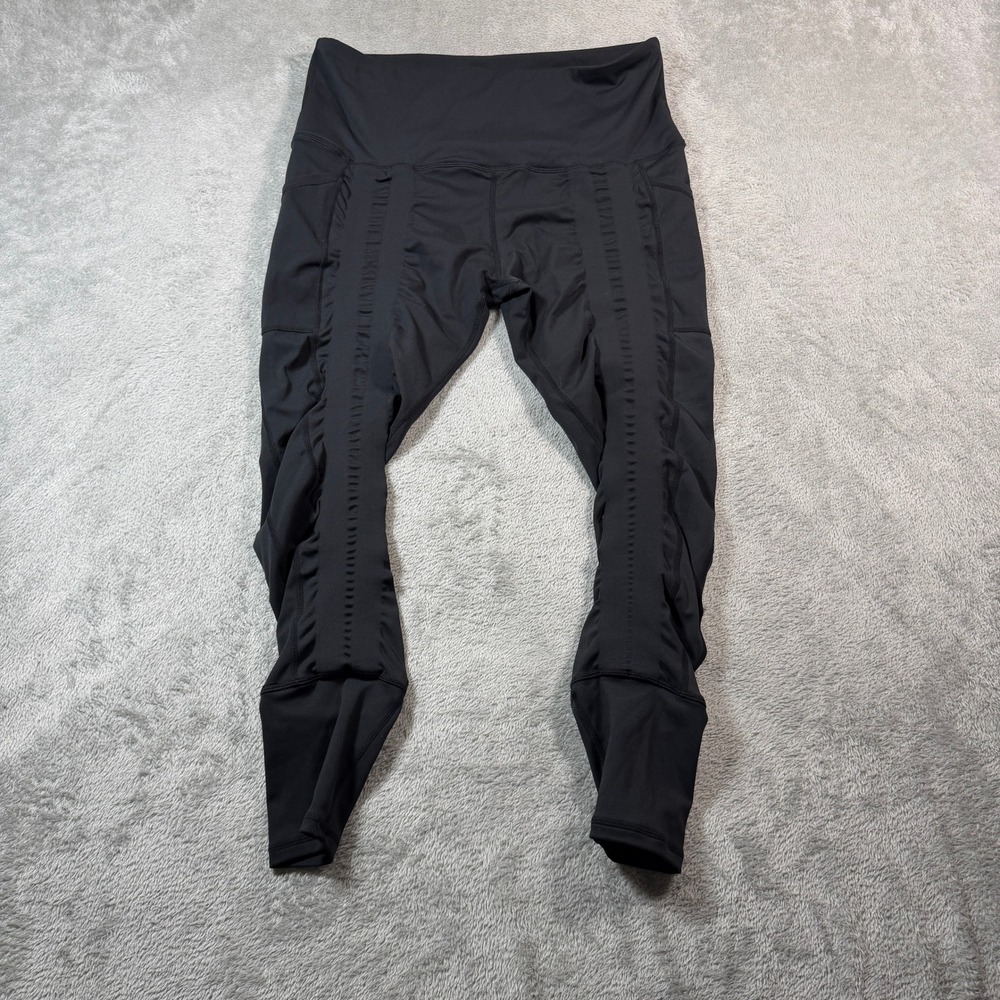 Sweetflexx Resistance Leggings Womens 14 Black High Waist Pockets SFXW00051-BLK